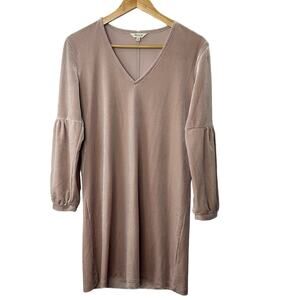 Madewell Velvet Balloon-Sleeve Dress Women's Size XS